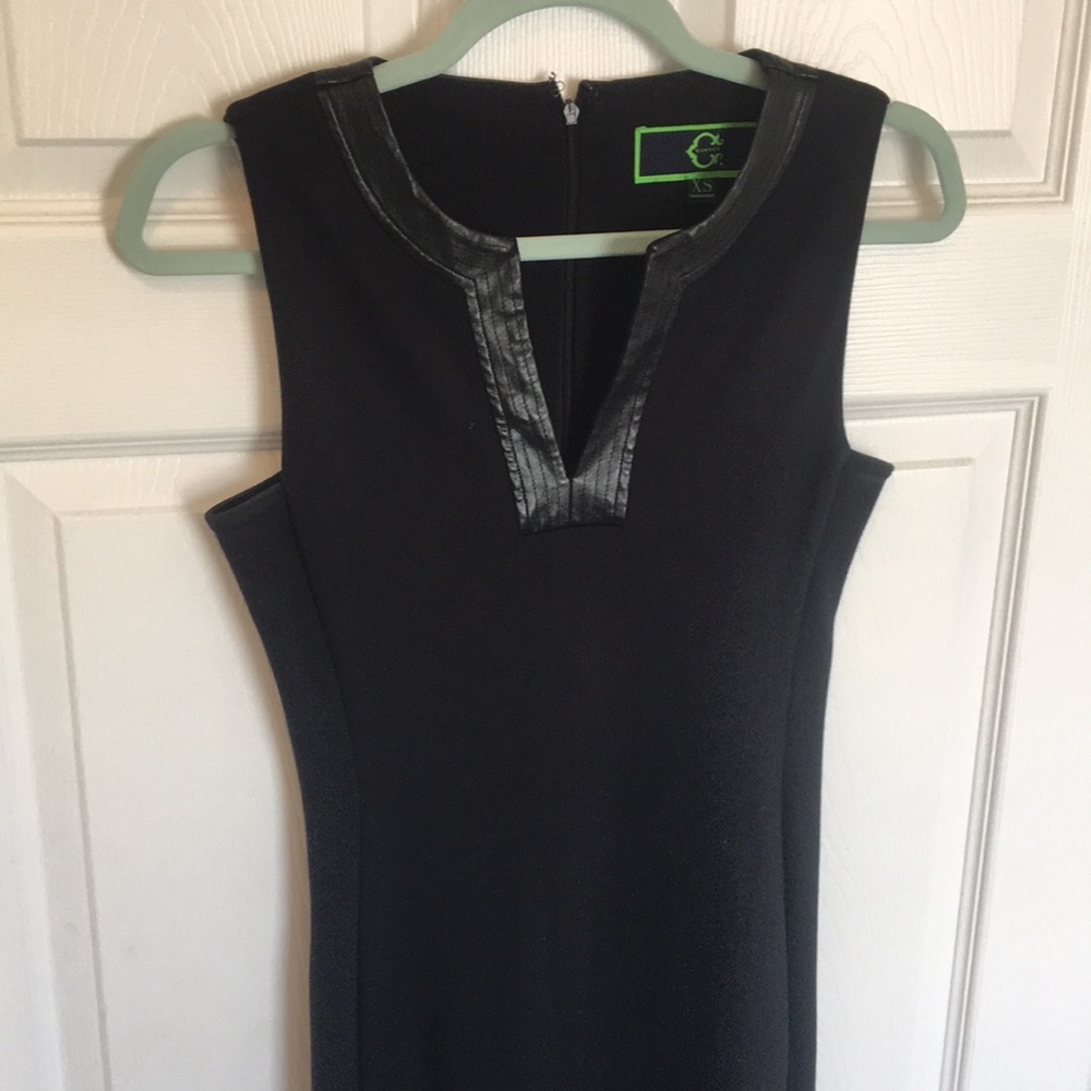 C Wonder Leather Trim Dress - Picture 4 of 8
